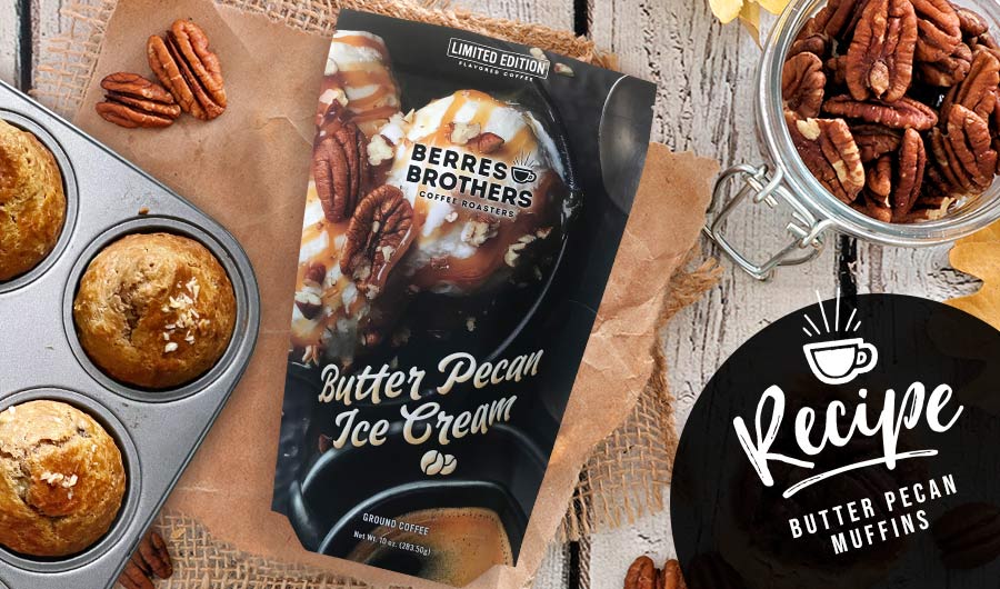 butter pecan muffins recipe using butter pecan ice-cream coffee