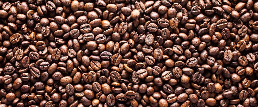 a bunch of coffee beans
