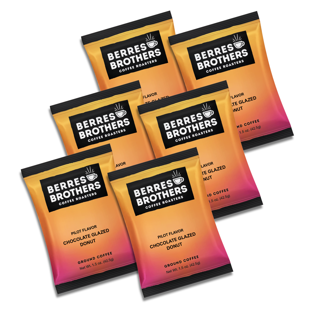 1.5 oz. Pilot Flavor Six Pack Chocolate Glazed Donut Coffee