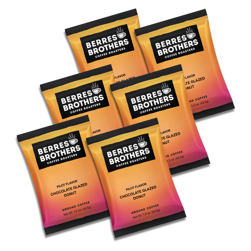 1.5 oz. Six Pack Pilot Flavor Chocolate Glazed Donut Coffee