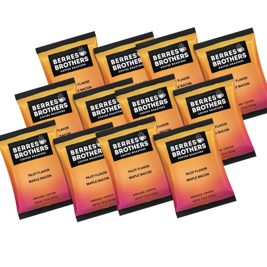 1.5 oz. Pilot Flavor Twelve Pack Maple Bacon Coffee
