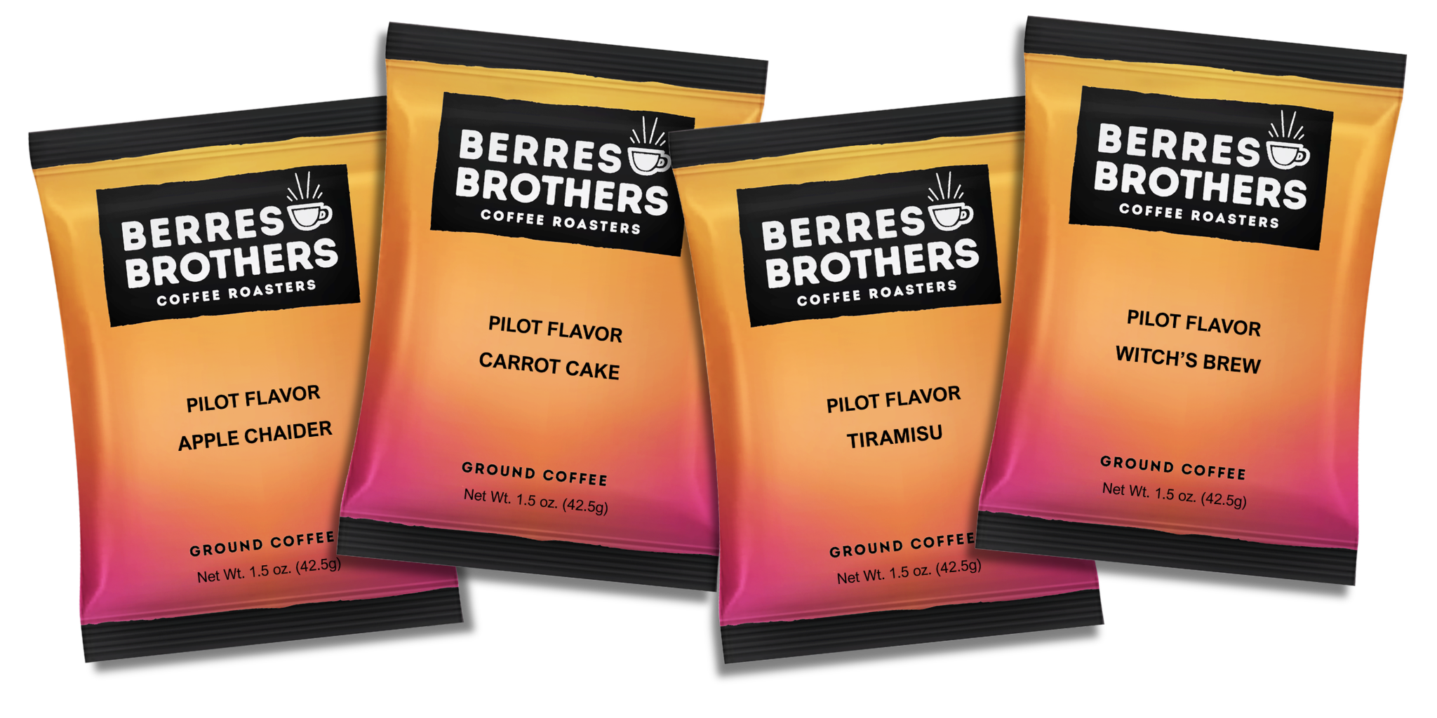 1.5 oz. Pilot Flavor Four Pack Coffee Sampler #3-2026