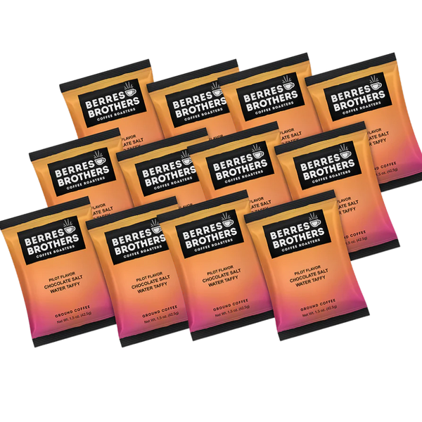 ダイエットフード R qreenbrothers 1.5 oz. Pilot Flavor Twelve Pack Chocolate Salt Water Taffy Coffee