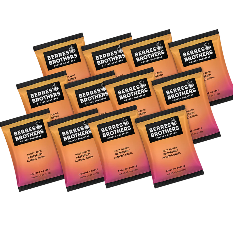 1.5 oz. Twelve Pack Pilot Flavor Raspberry Almond Swirl Coffee