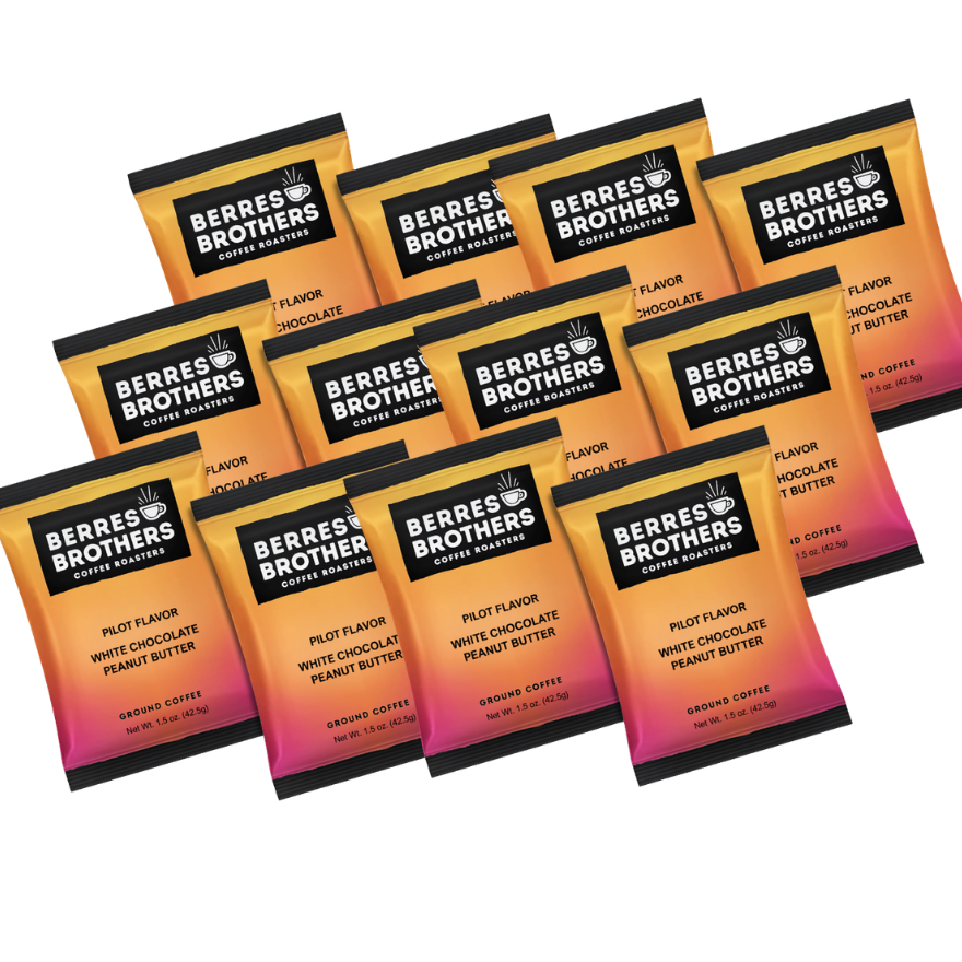 1.5 oz. Pilot Flavor Twelve Pack White Chocolate Peanut Butter Coffee