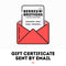 Gift Certificate Sent by Email